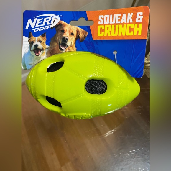 Nerf Other - - Brand New Squek & Crunch Nerf  football Ball. 7”